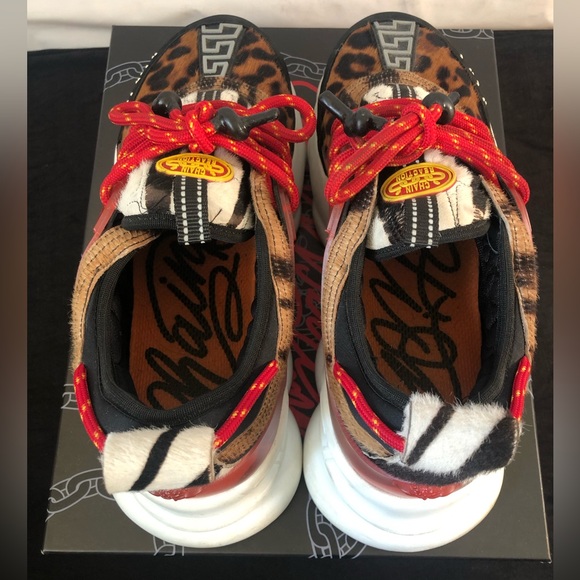 Versace Shoes Versace Chain Reaction Greek Keyprint Sneakers Poshmark